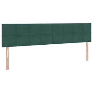 Postel s úložným prostorem Tmavě zelená 200 x 200 cm samet - obrázek 9