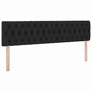 Postel s úložným prostorem s čelo Černá 180 x 200 cm Umělá kůže - obrázek 9