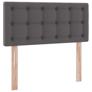 Postel s úložným prostorem a LED osvětlením Šedá 90 x 200 cm - obrázek 10