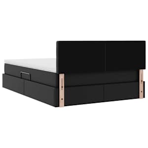 Postel s úložným prostorem a LED osvětlením Černá 140 x 190 cm - obrázek 11