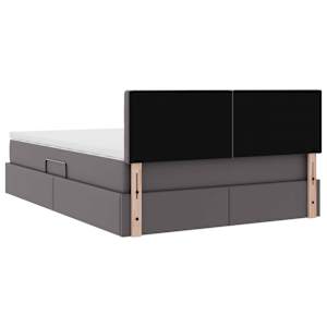 Postel s úložným prostorem a LED osvětlením Šedá 140 x 200 cm - obrázek 12