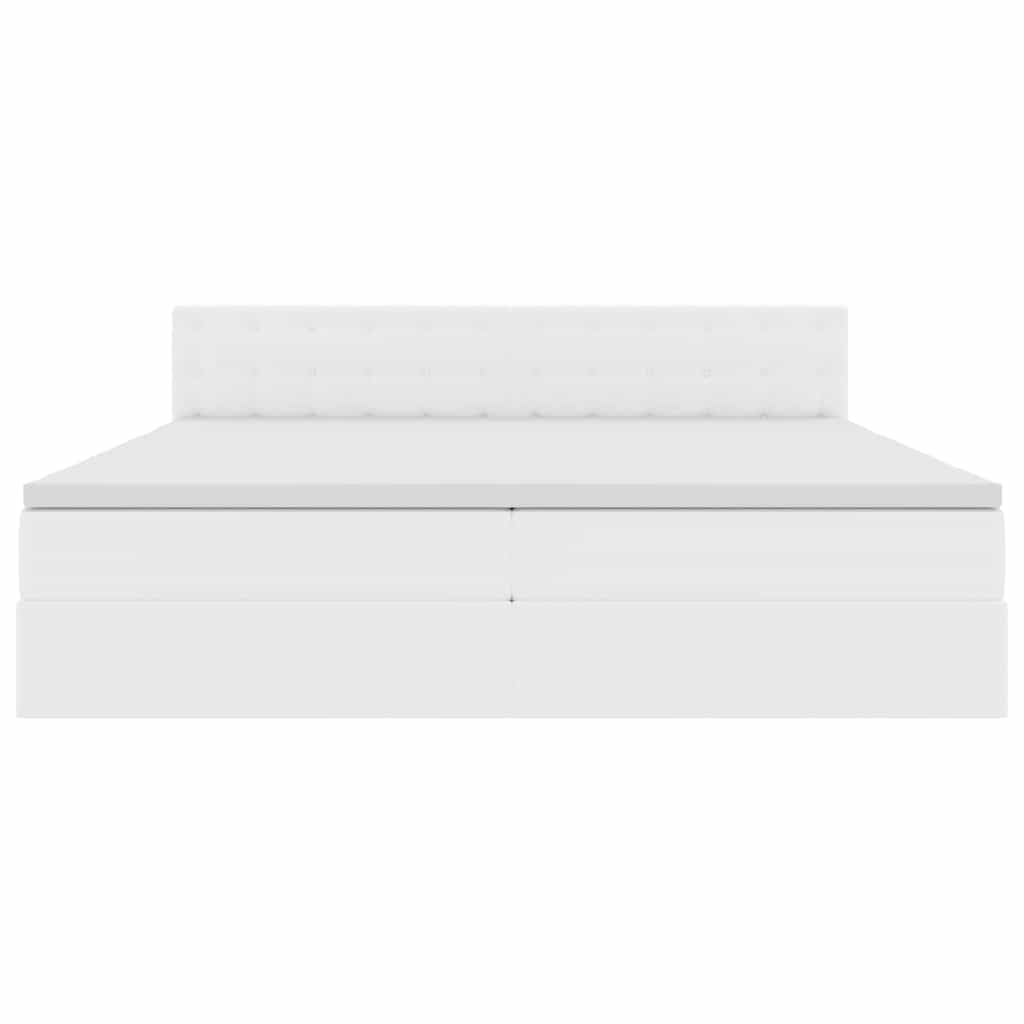 Voodi LED -ribatuledega peaga Helehall 200 x 200 cm PVC 8 Kõik vajalik sinu aeda ja koju! Voodi LED -ribatuledega peaga Helehall 200 x 200 cm PVC - Image 8