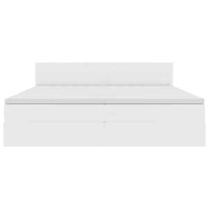 Postel s úložným prostorem a LED osvětlením s LED Světle šedá - obrázek 7