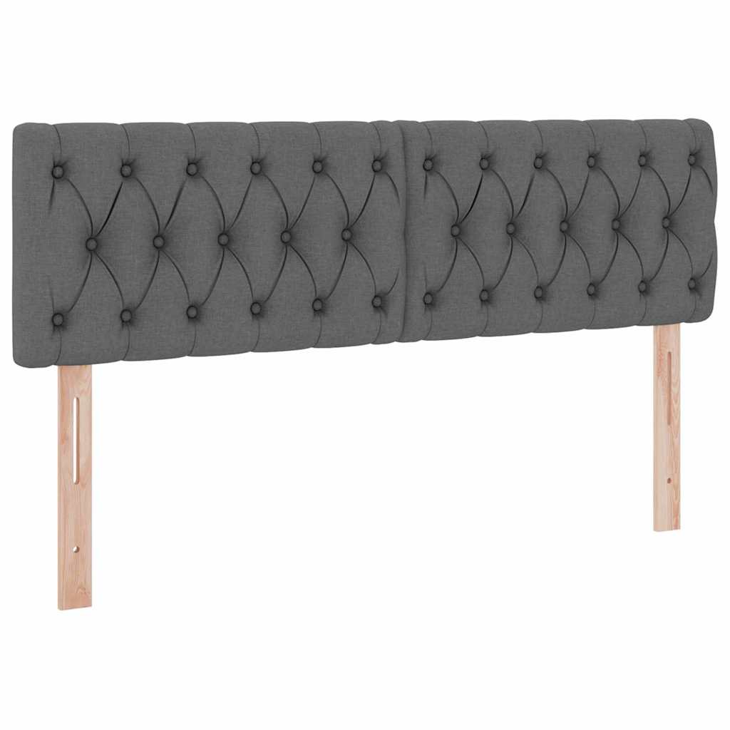 Voodi LED -ribatuledega peaga Tumehall 140 x 200 cm kangas - Image 10