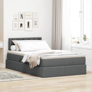 Postelja z dodatnim prostorom za shranjevanje in LED osvetlitvijo