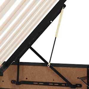 LED postel s úložným prostorem a matrací Černá 90 x 190 cm - obrázek 14