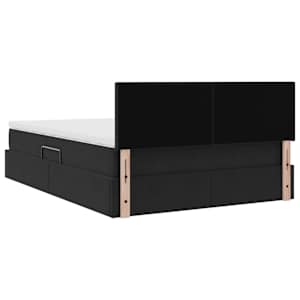 LED postel s úložným prostorem a matrací Černá 140 x 200 cm - obrázek 12