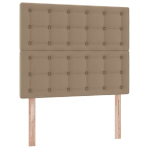 Postel s úložným prostorem Cappuccino 120 x 200 cm Umělá kůže - obrázek 9