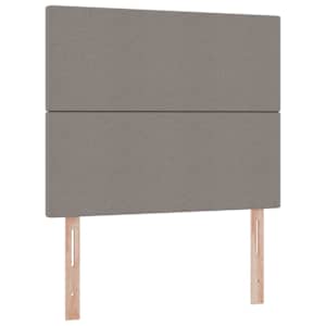 Postel s úložným prostorem a matrací Taupe 120 x 190 cm textil - obrázek 9