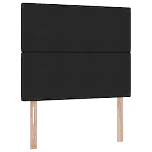 Postel s úložným prostorem a matrací s čelo Černá 120 x 200 cm - obrázek 9