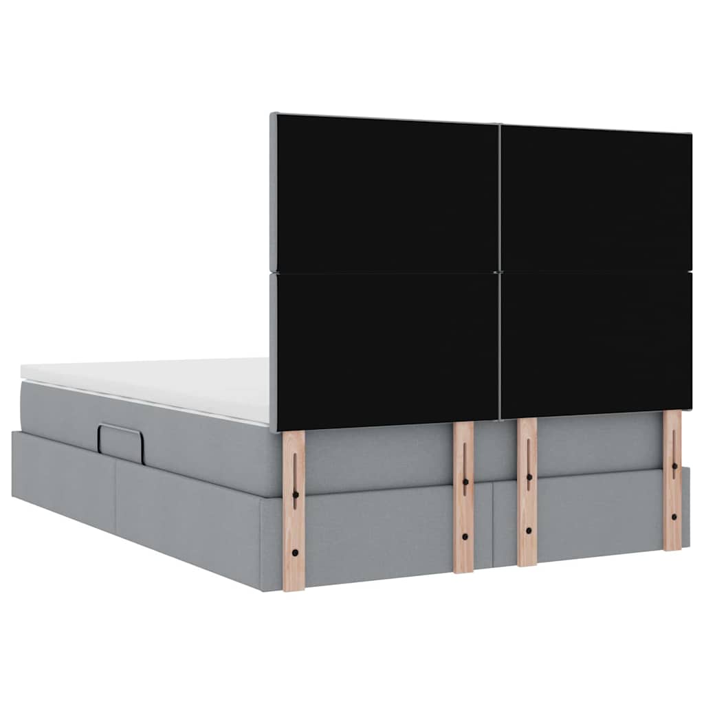 Laos voodi madratsiga peaga Helehall 140 x 190 cm Kunstnahk 11 Kõik vajalik sinu aeda ja koju! Laos voodi madratsiga peaga Helehall 140 x 190 cm Kunstnahk - Image 11