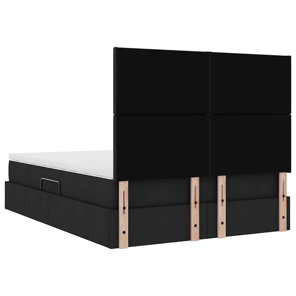 Laos voodi madratsiga peaga Must 140 x 190 cm Kunstnahk 11 Kõik vajalik sinu aeda ja koju! Laos voodi madratsiga peaga Must 140 x 190 cm Kunstnahk - Image 11