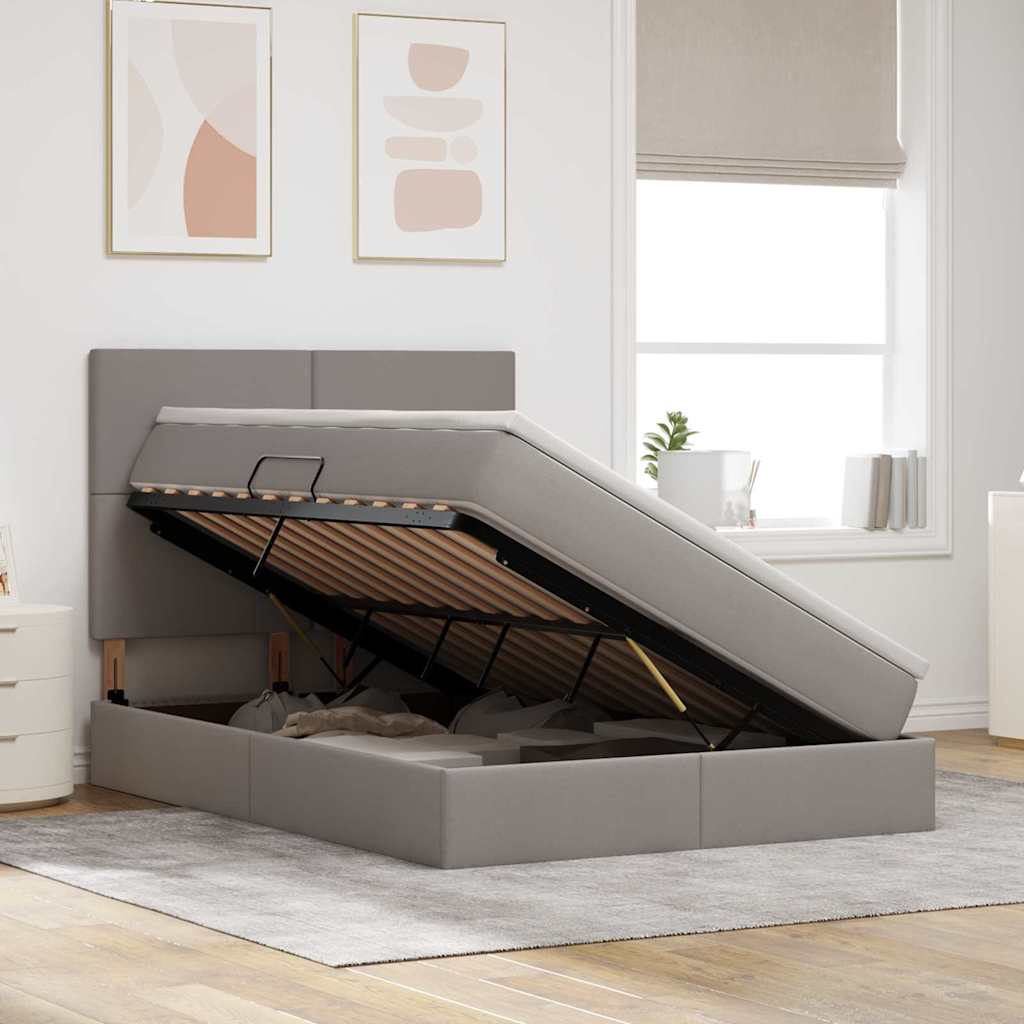 Laos voodi madratsiga Pruunikashall 140 x 190 cm Kunstnahk 4 Kõik vajalik sinu aeda ja koju! Laos voodi madratsiga Pruunikashall 140 x 190 cm Kunstnahk - Image 4