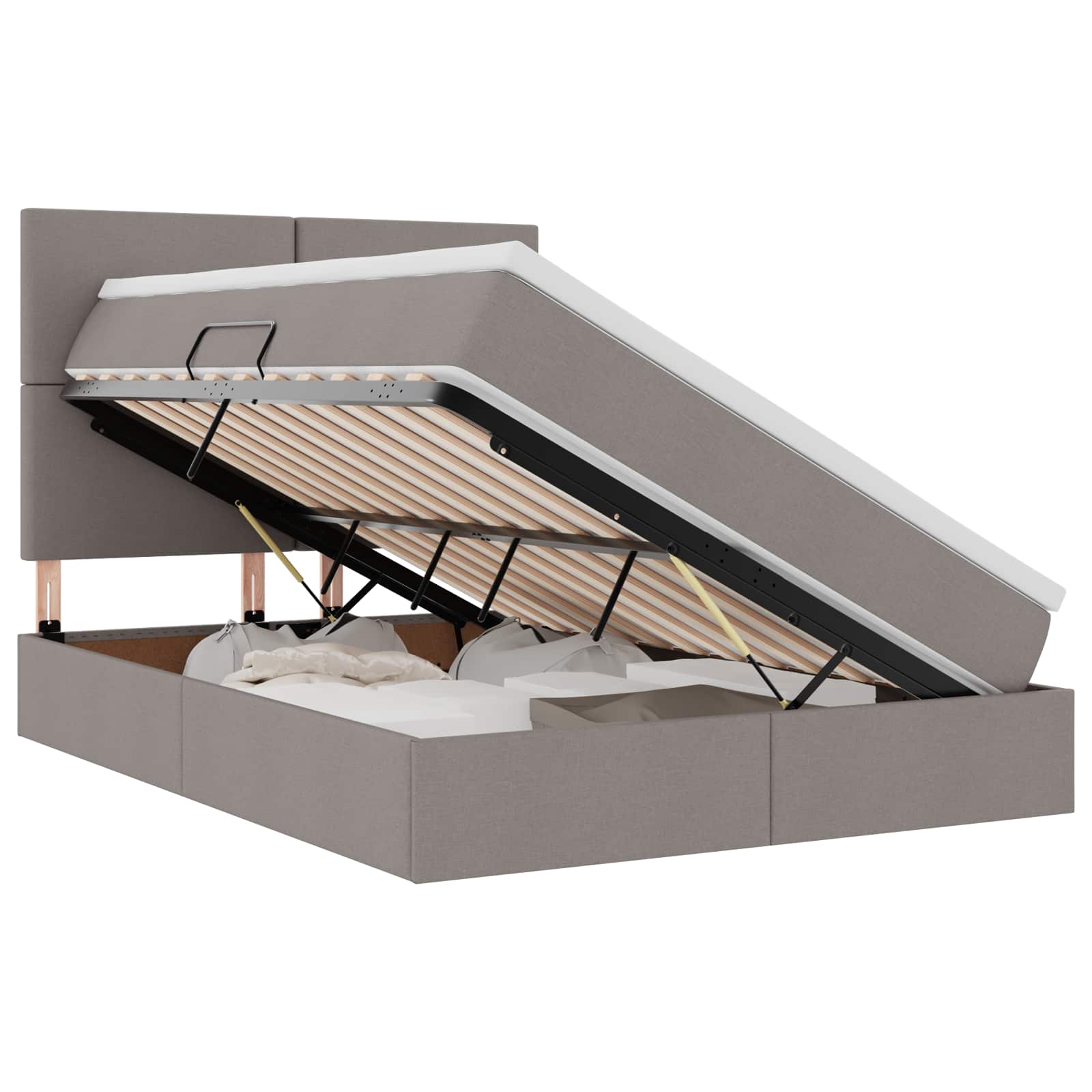 Laos voodi madratsiga Pruunikashall 140 x 190 cm Kunstnahk 2 Kõik vajalik sinu aeda ja koju! Laos voodi madratsiga Pruunikashall 140 x 190 cm Kunstnahk - Image 2