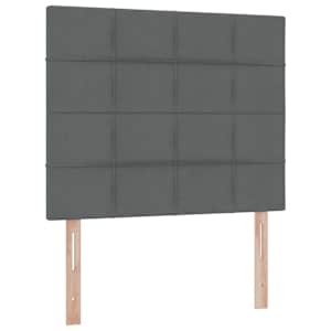 Postel s úložným prostorem a matrací Tmavě šedá 120 x 190 cm - obrázek 9