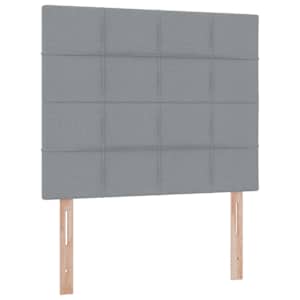 Postel s úložným prostorem a matrací Světle šedá 120 x 200 cm - obrázek 9