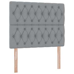 Postel s úložným prostorem a matrací Světle šedá 120 x 200 cm - obrázek 9