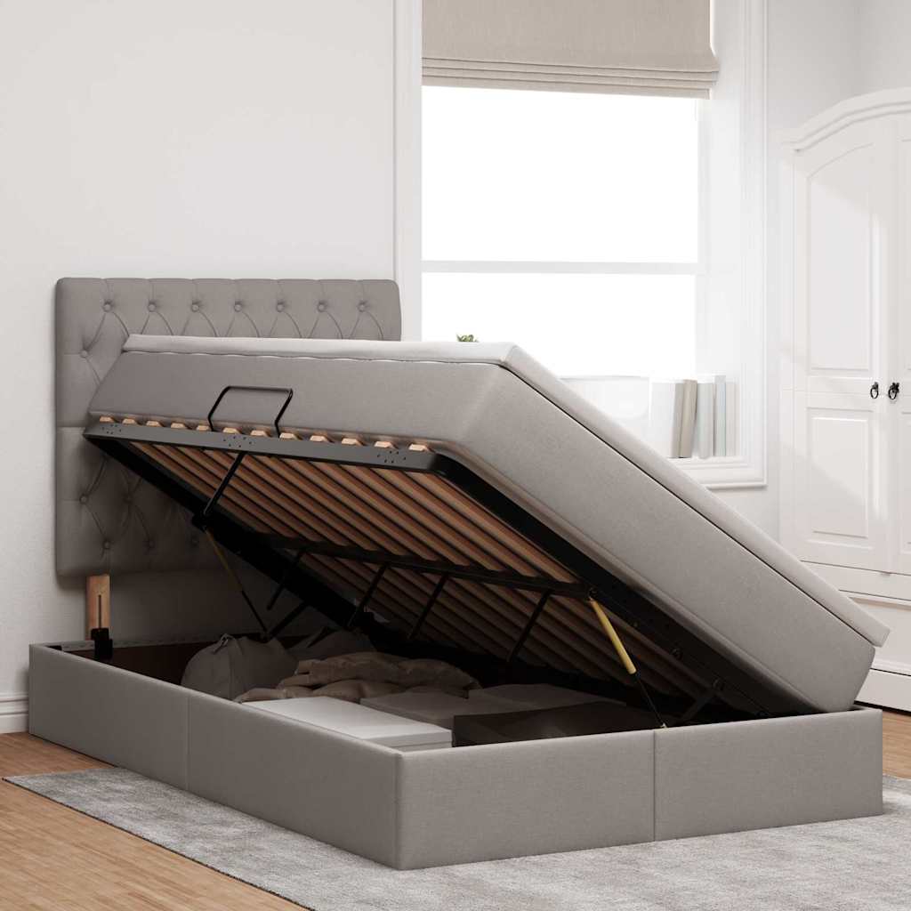 Laos voodi madratsiga Pruunikashall 120 x 200 cm Kunstnahk 4 Kõik vajalik sinu aeda ja koju! Laos voodi madratsiga Pruunikashall 120 x 200 cm Kunstnahk - Image 4