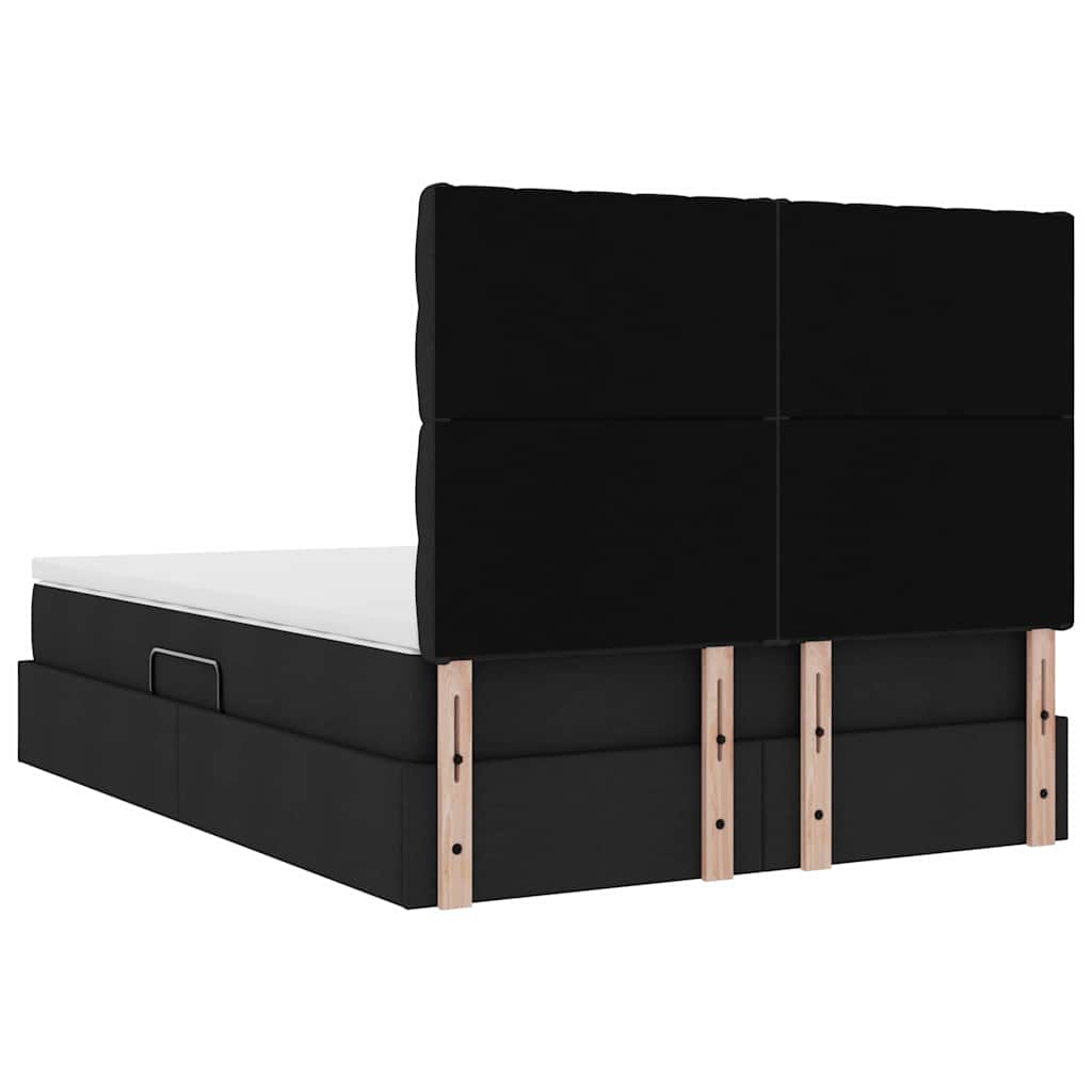 Laos voodi madratsiga peaga Must 140 x 190 cm Kunstnahk 11 Kõik vajalik sinu aeda ja koju! Laos voodi madratsiga peaga Must 140 x 190 cm Kunstnahk - Image 11