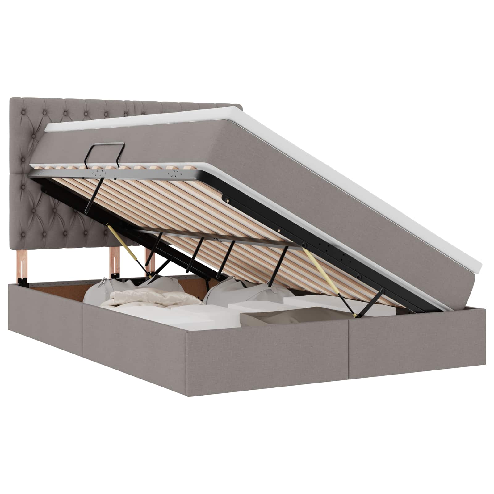 Laos voodi madratsiga Pruunikashall 140 x 190 cm Kunstnahk 2 Kõik vajalik sinu aeda ja koju! Laos voodi madratsiga Pruunikashall 140 x 190 cm Kunstnahk - Image 2