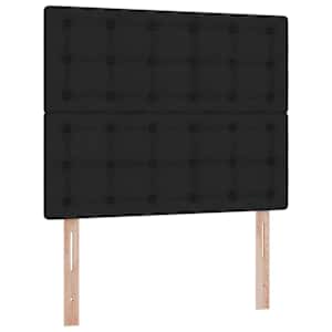 Postel s úložným prostorem a matrací Černá 120 x 190 cm textil - obrázek 9