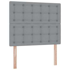 Postel s úložným prostorem a matrací Světle šedá 120 x 200 cm - obrázek 9