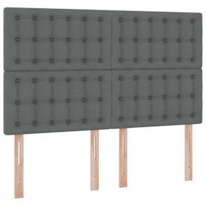 Postel s úložným prostorem a matrací Tmavě šedá 140 x 190 cm - obrázek 9