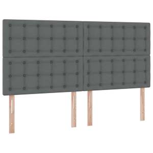 Postel s úložným prostorem a matrací Tmavě šedá 180 x 200 cm - obrázek 9