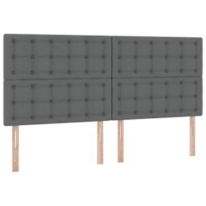 Postel s úložným prostorem a matrací Tmavě šedá 200 x 200 cm - obrázek 9