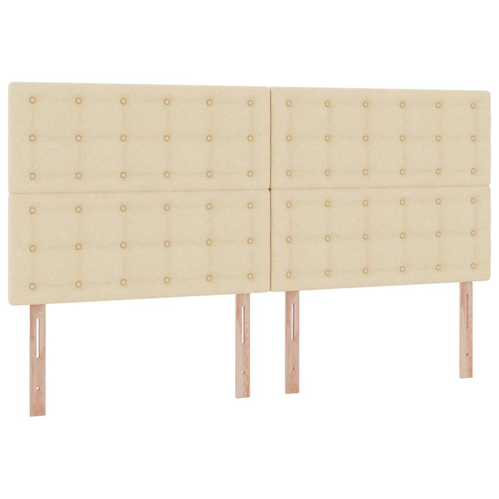 Postel s úložným prostorem a matrací Krémová 200 x 200 cm - obrázek 9