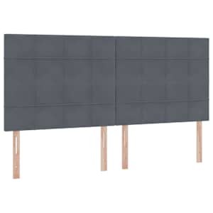Postel s úložným prostorem a matrací Tmavě šedá 200 x 200 cm - obrázek 9