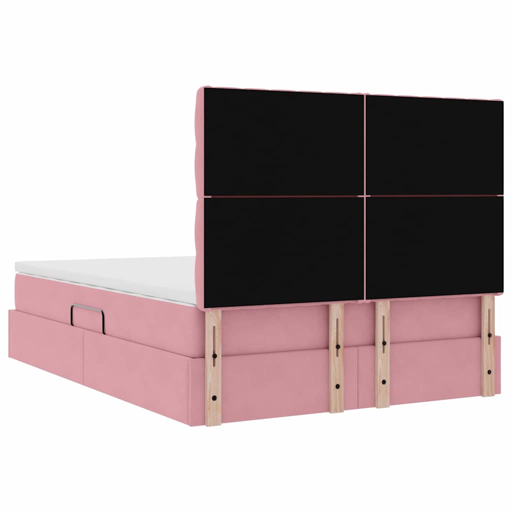 Postelja z dodatnim prostorom za shranjevanje in vzmetnico Roza - slika 11