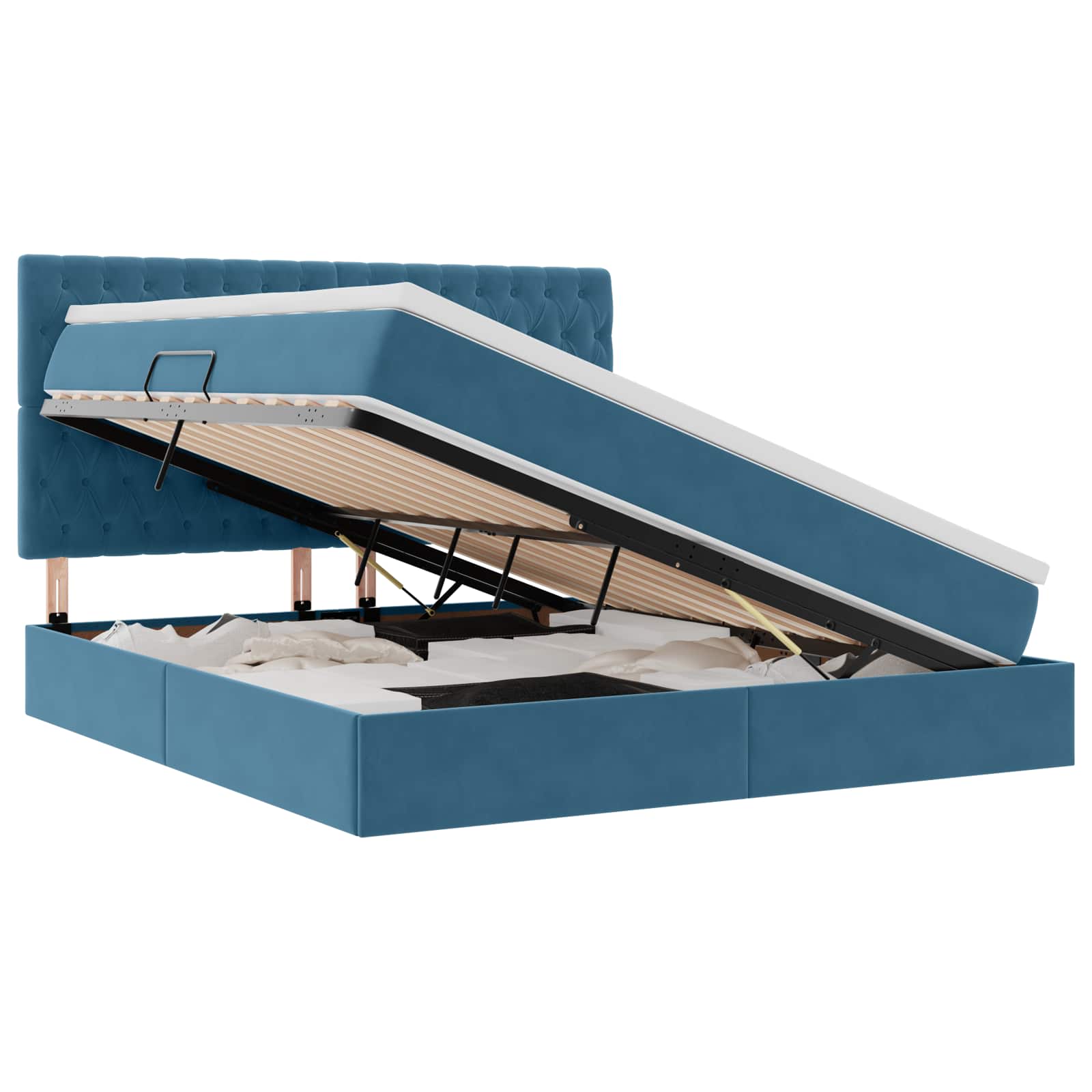 Postelja z dodatnim prostorom za shranjevanje in vzmetnico - slika 2