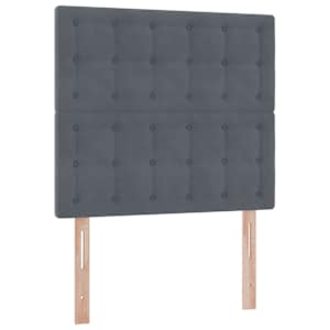 Postel s úložným prostorem a matrací Tmavě šedá 90 x 190 cm - obrázek 9