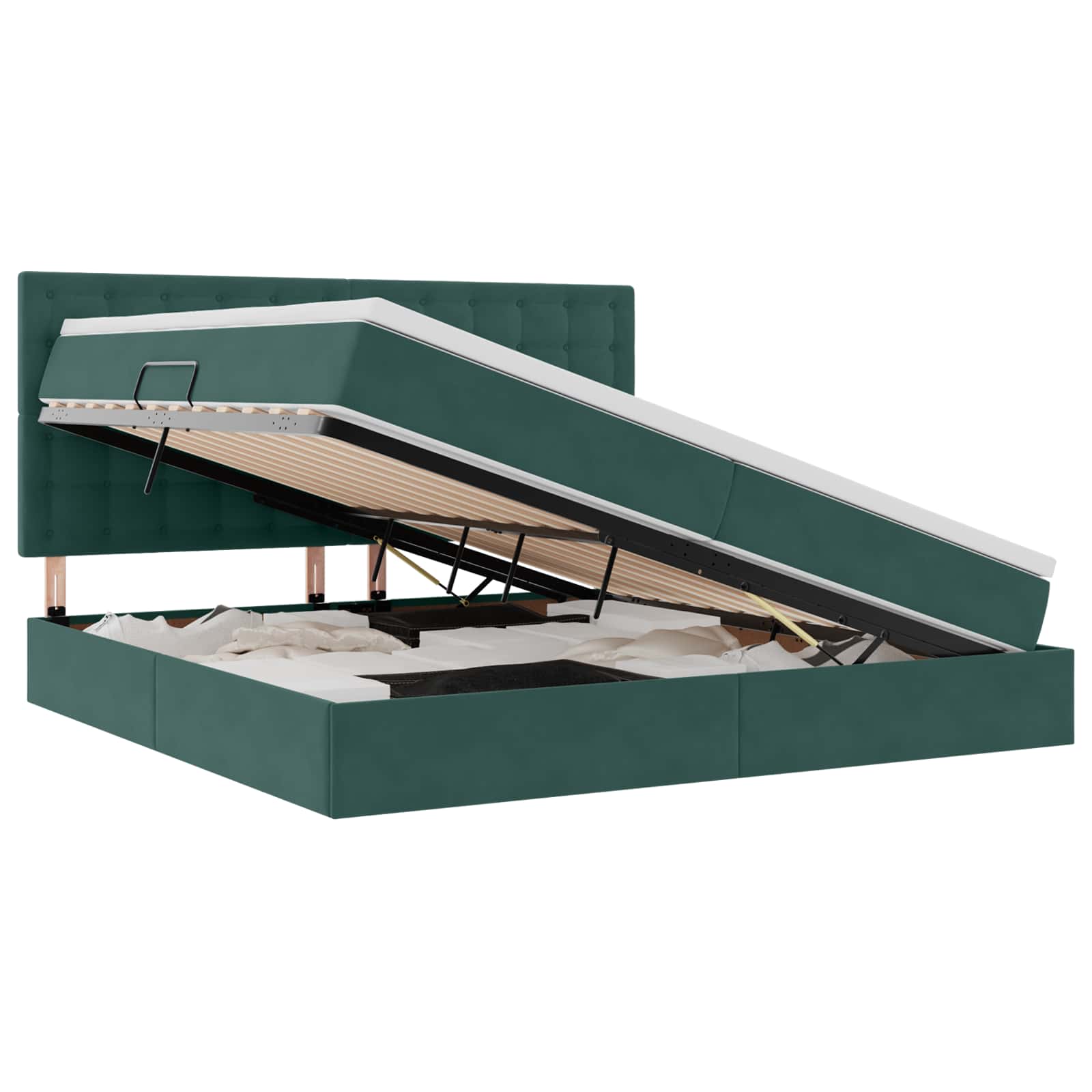 Postelja z dodatnim prostorom za shranjevanje in vzmetnico - slika 2