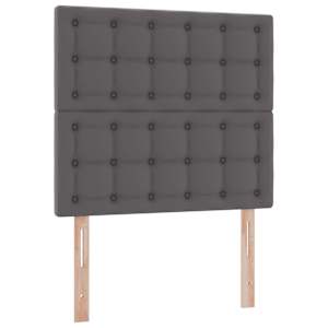 Postel s úložným prostorem a LED osvětlením Šedá 90 x 200 cm - obrázek 10