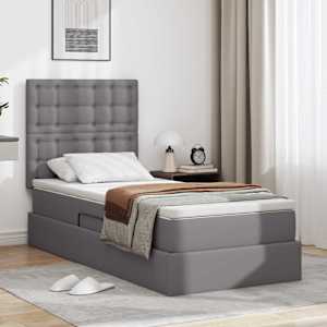 Postelja z dodatnim prostorom za shranjevanje in LED osvetlitvijo