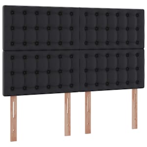 Postel s úložným prostorem a LED osvětlením Černá 140 x 190 cm - obrázek 10