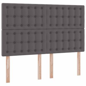Postel s úložným prostorem a LED osvětlením Šedá 140 x 190 cm - obrázek 10