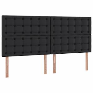 Postel s úložným prostorem a LED osvětlením Černá 200 x 200 cm - obrázek 10