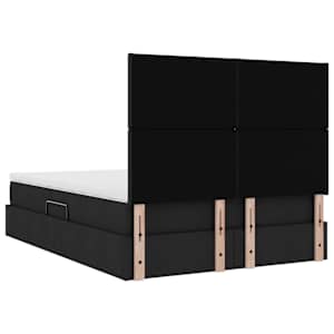 Postel s úložným prostorem a LED osvětlením Černá 140 x 190 cm - obrázek 12