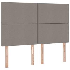 LED postel s úložným prostorem a matrací Taupe 140 x 200 cm - obrázek 10