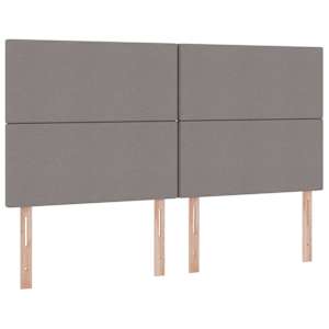 LED postel s úložným prostorem a matrací Taupe 180 x 200 cm - obrázek 10