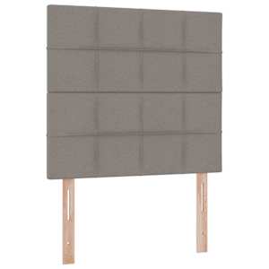 Postel s úložným prostorem a LED osvětlením Taupe 90 x 200 cm - obrázek 10