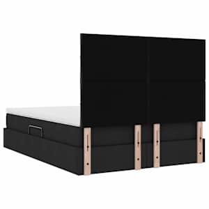 LED postel s úložným prostorem a matrací Černá 140 x 200 cm - obrázek 12
