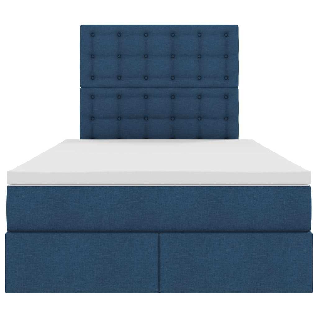 Postel s úložným prostorem a LED osvětlením Modrá 120 x 190 cm - obrázek 8
