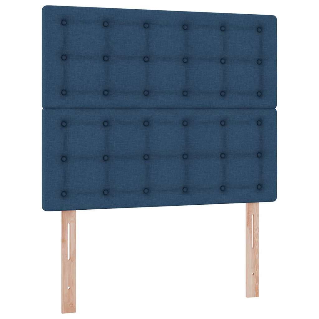 Postel s úložným prostorem a LED osvětlením Modrá 120 x 190 cm - obrázek 10