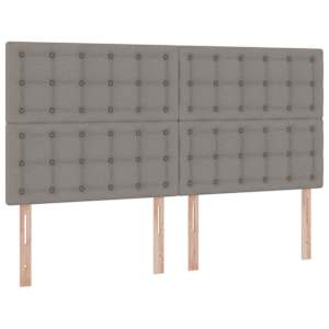 Postel s úložným prostorem a LED osvětlením Taupe 180 x 200 cm - obrázek 10