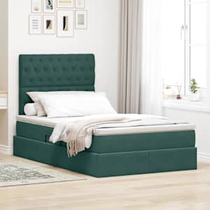 Postelja z dodatnim prostorom za shranjevanje in LED osvetlitvijo