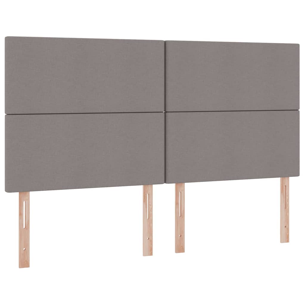 Postel s LED pásky s čelo s úložištěm Taupe 180 x 200 cm textil - obrázek 10